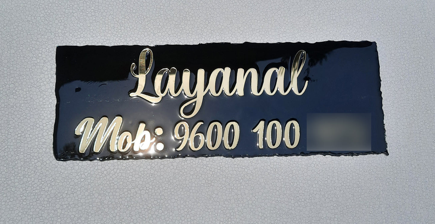 Irregular Rectangular Name board