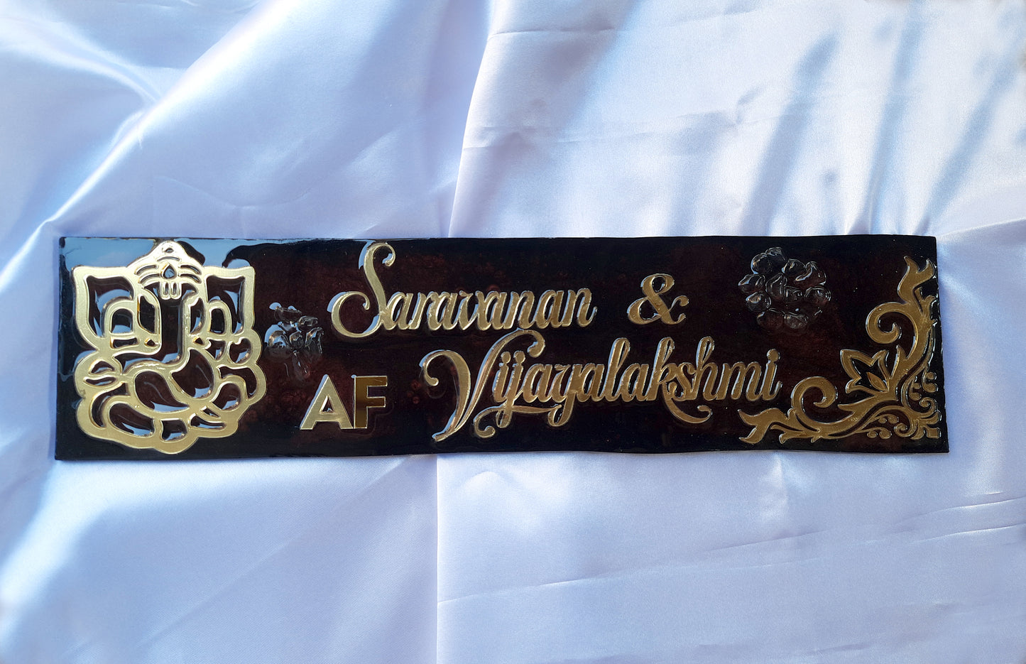 Golden Letter Name Board