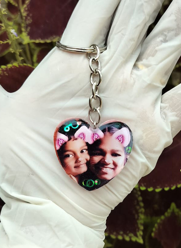 Double side Photo Keychain