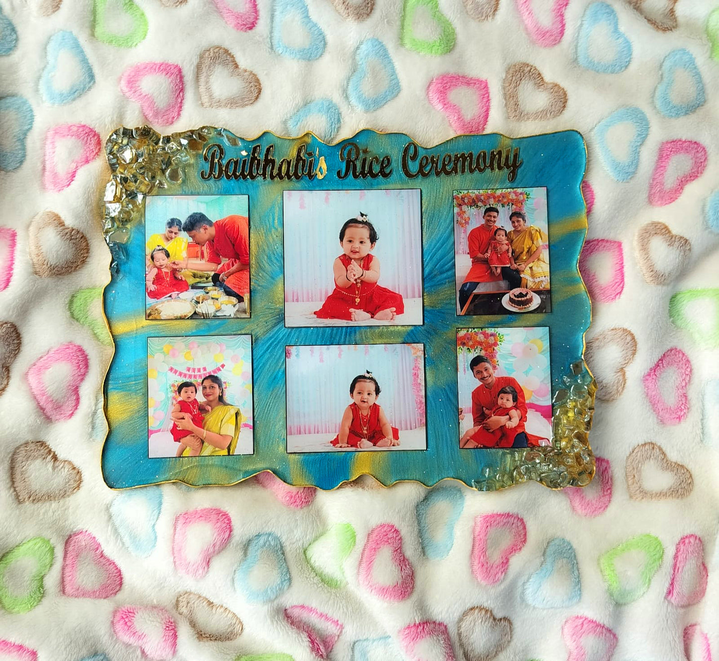 Blue Collage Photo Frame