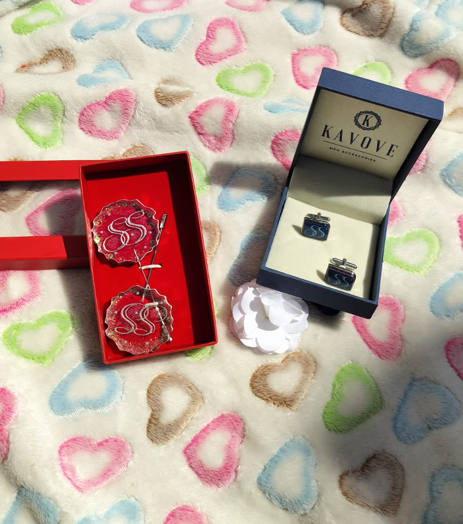 Customized Lapel Pin & Coupling for a Groom