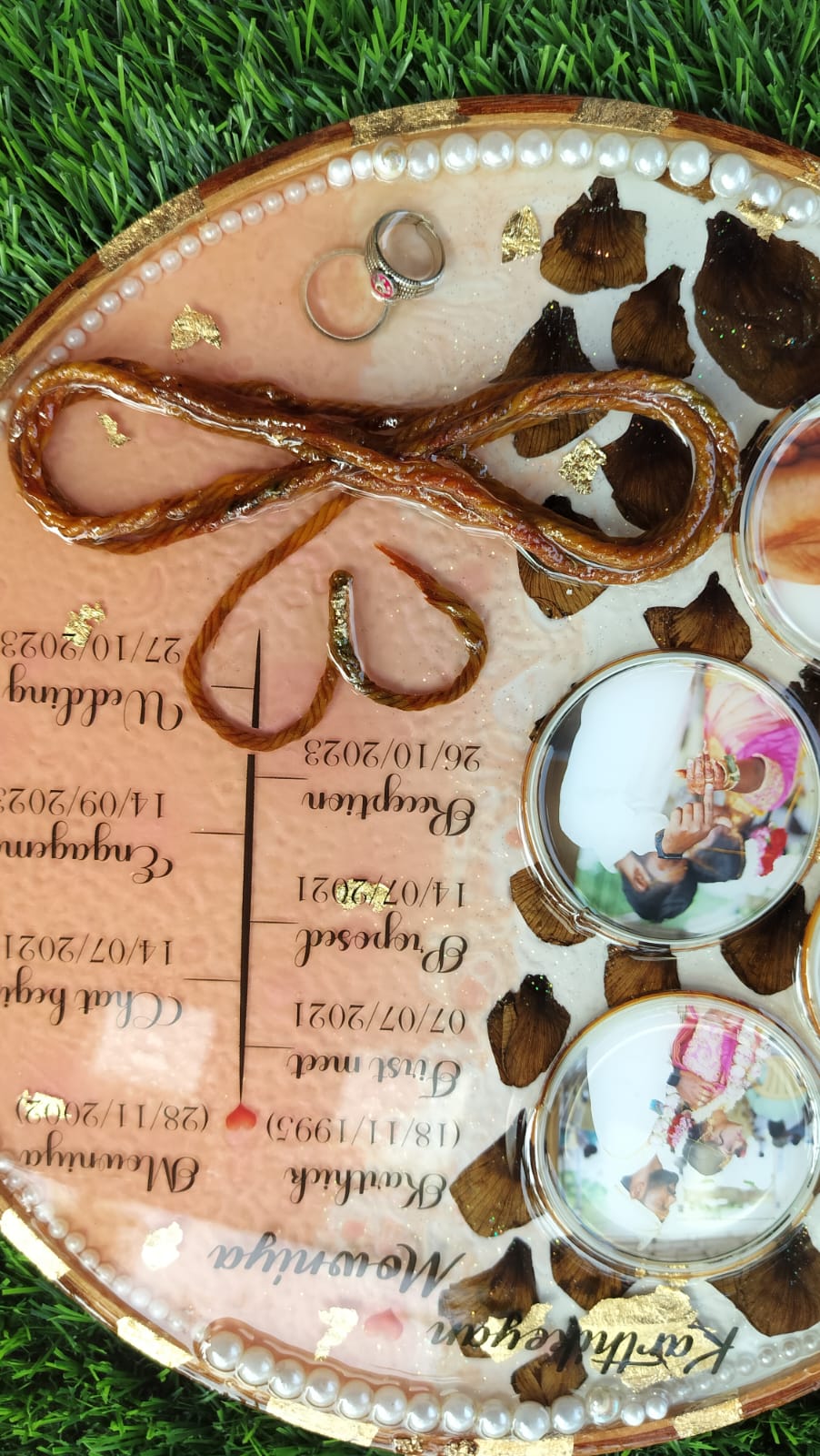 Save Wedding Garland- circle