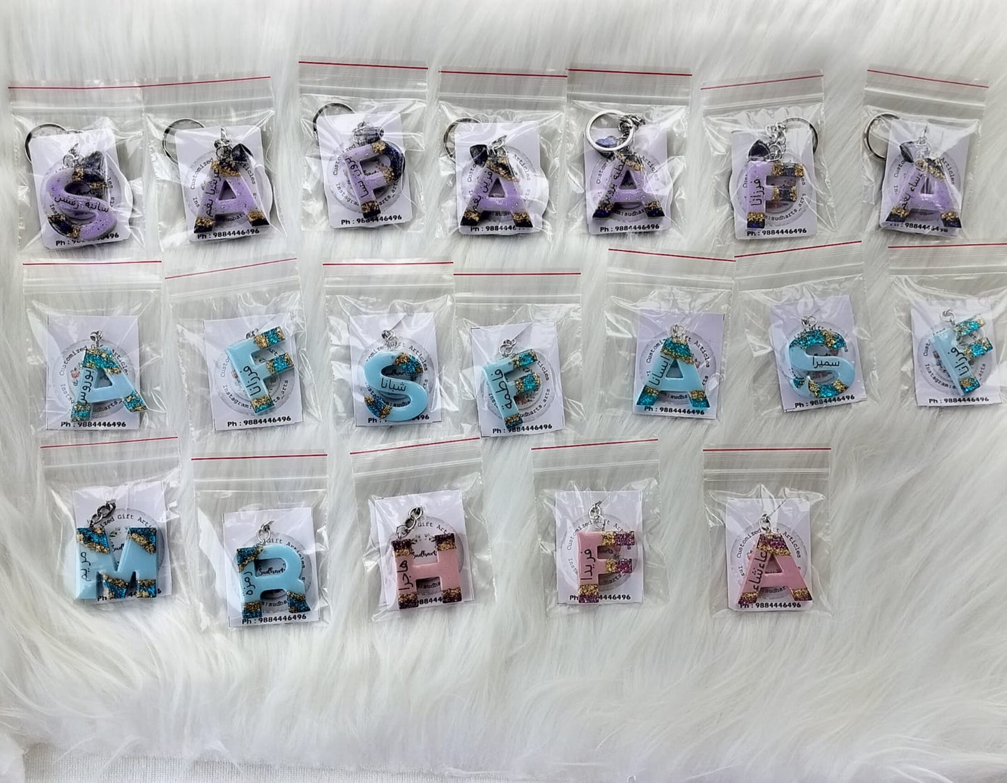 Letter Keychains and Agade Bulk orders