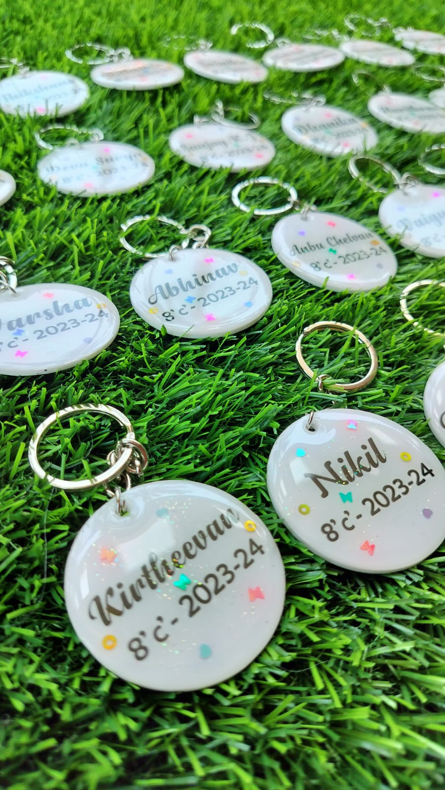 Single side text key chain - Bulk order
