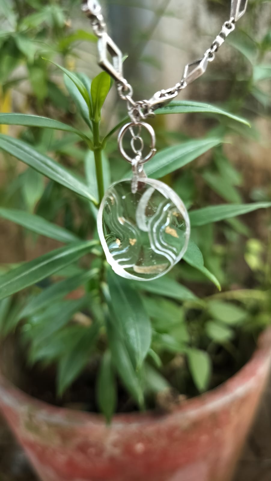 Small Pendant circle - saving special memories