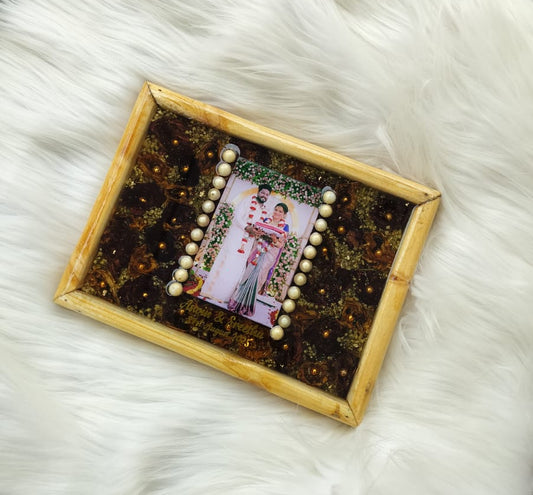 Marriage flower Preservation-Wooden frame( 11.5 inches)