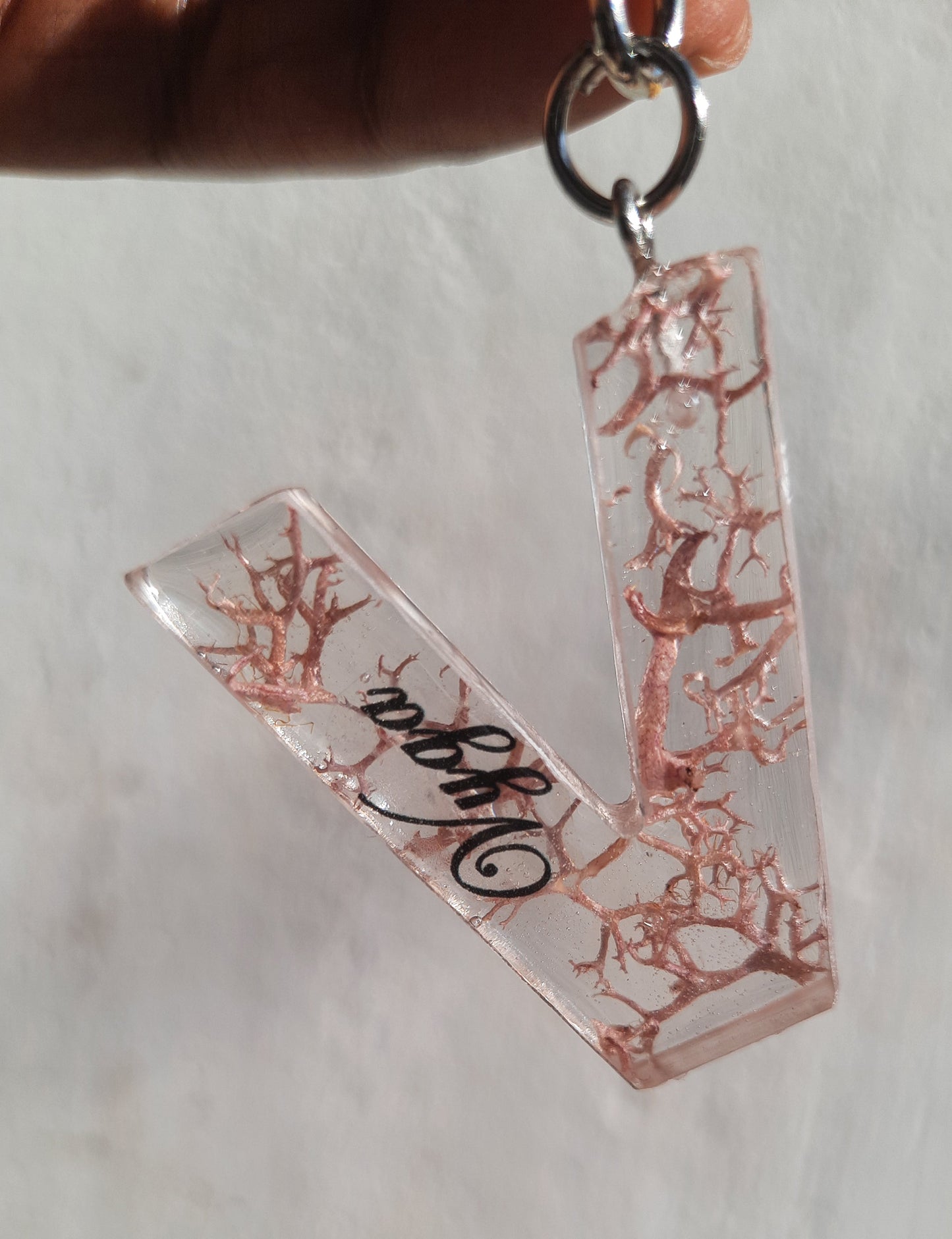 Name on Flower Letter Keychains