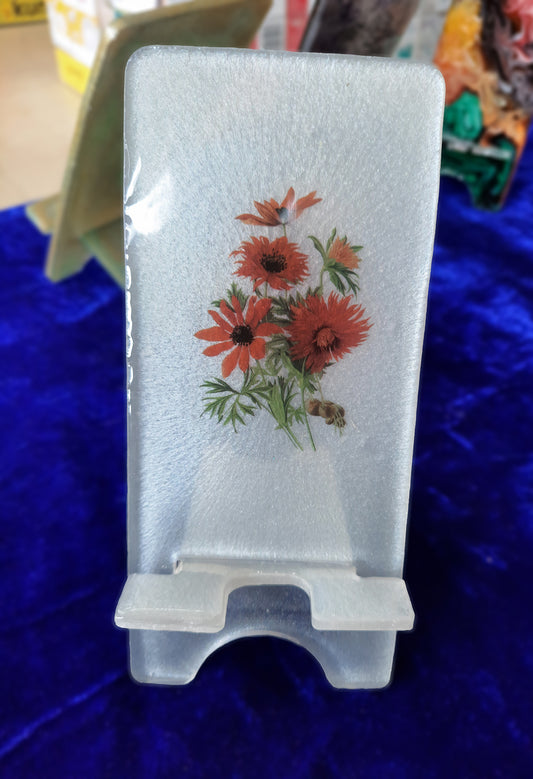 Customized Phone stand - Flower design