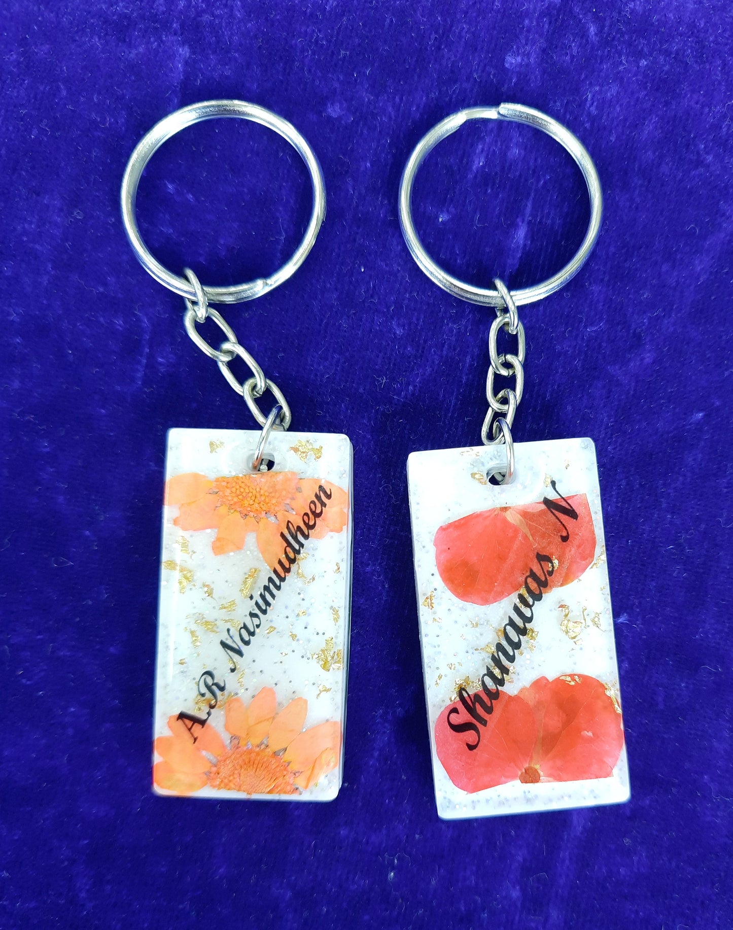 Double side Name Keychain