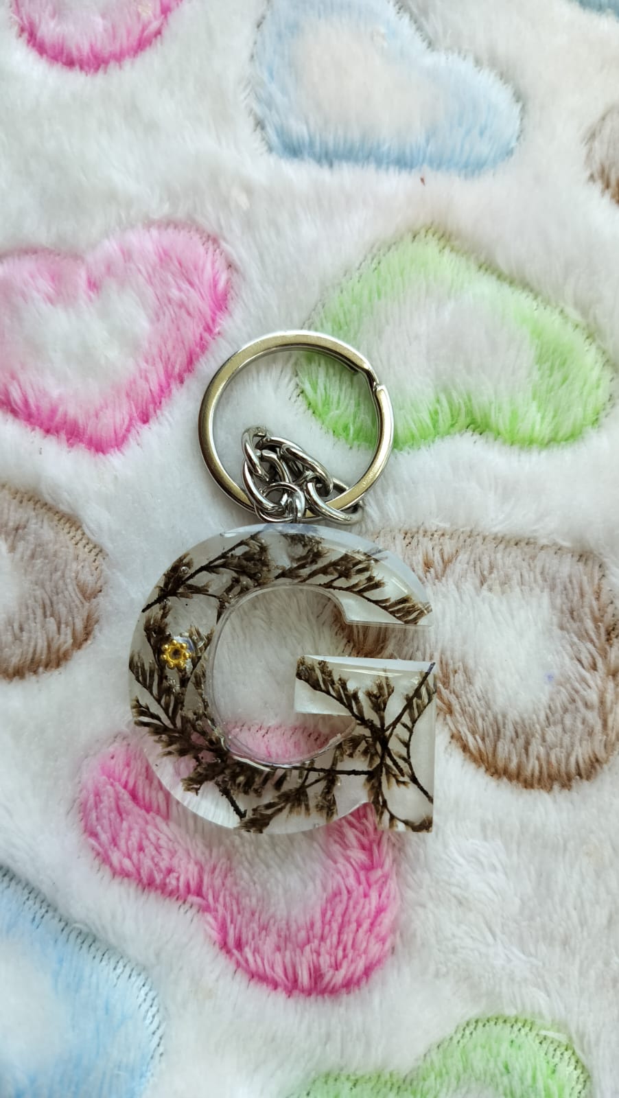 Flower Letter  Keychains