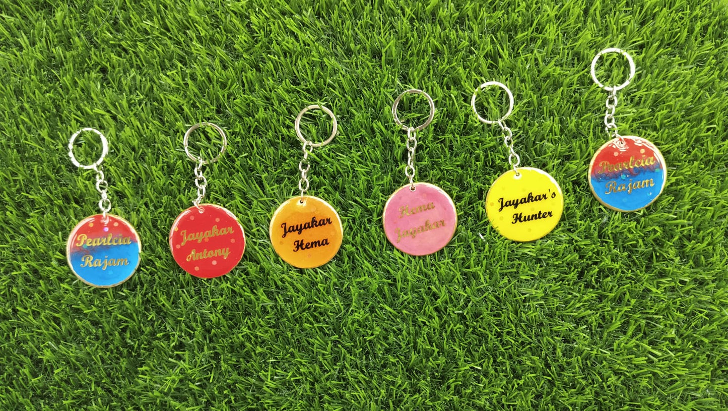 colored key chain