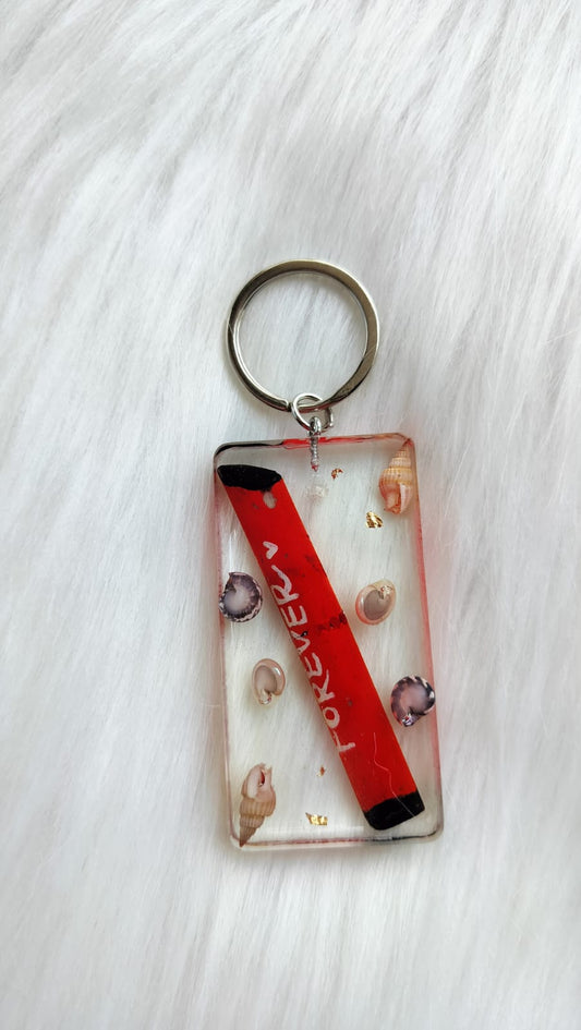 Preserved Chalk in key chain - Depth