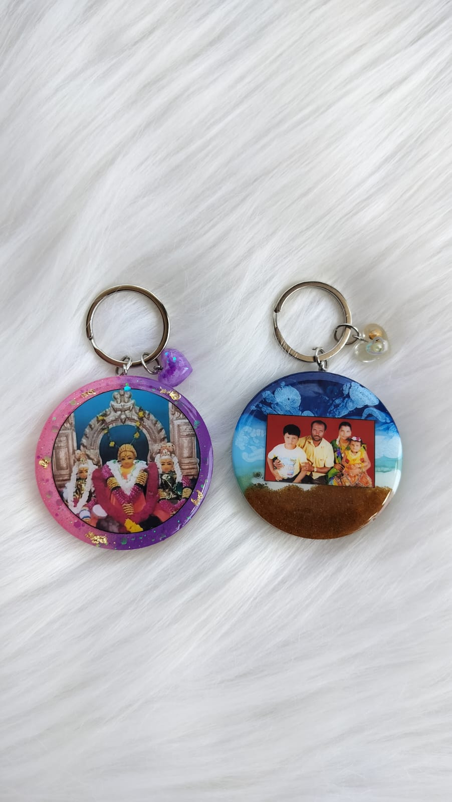 2.5"Key chain Round - Double side