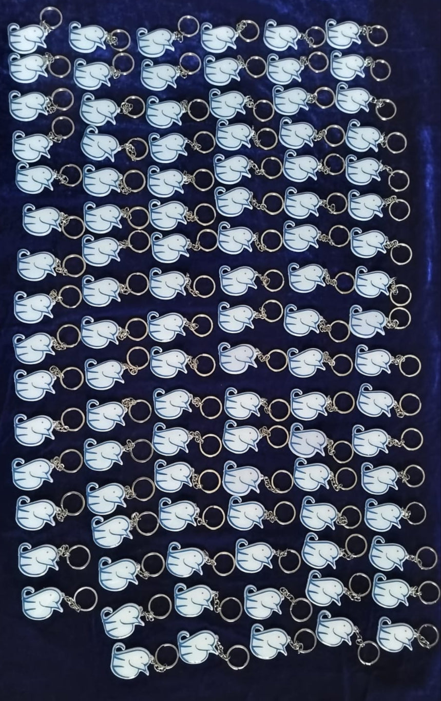 Double sided Logo keychains - Bulk order 100 keychains
