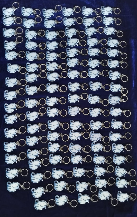 Double sided Logo keychains - Bulk order 100 keychains