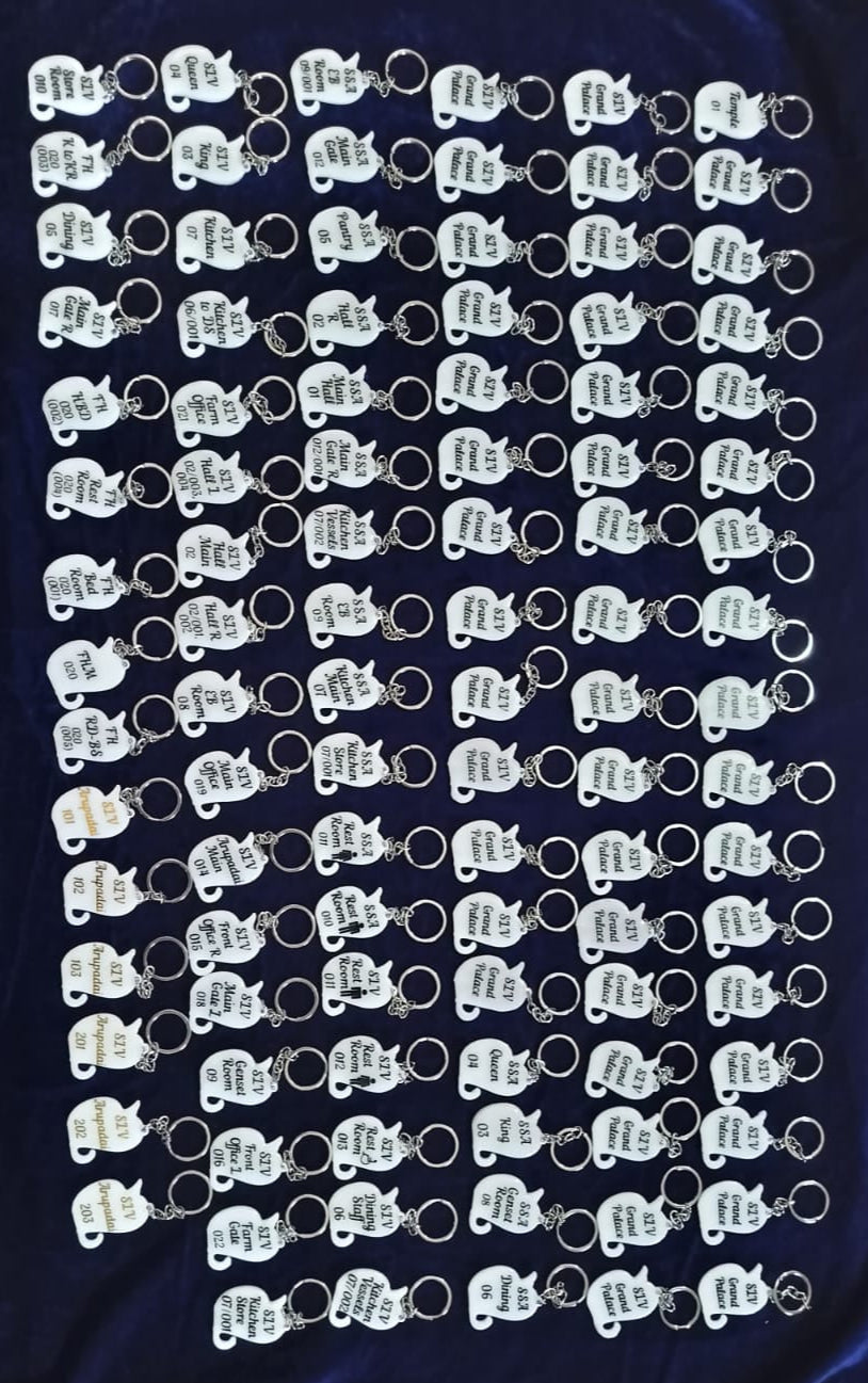 Double sided Logo keychains - Bulk order 100 keychains