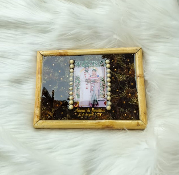 Marriage flower Preservation-Wooden frame( 11.5 inches)