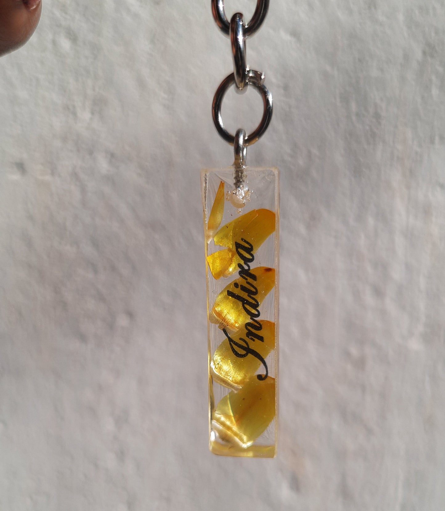 Name on Flower Letter Keychains